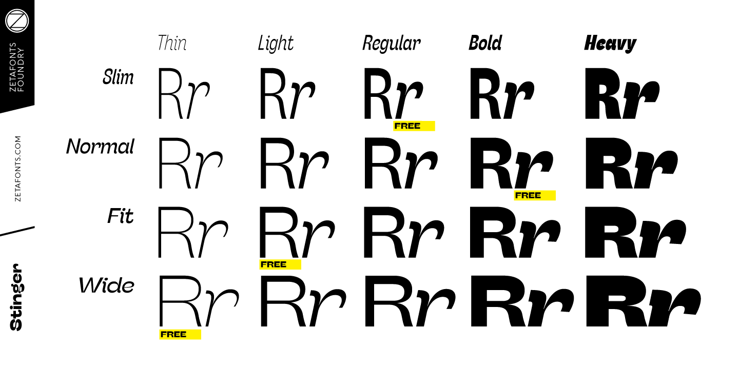 Example font Stinger #12